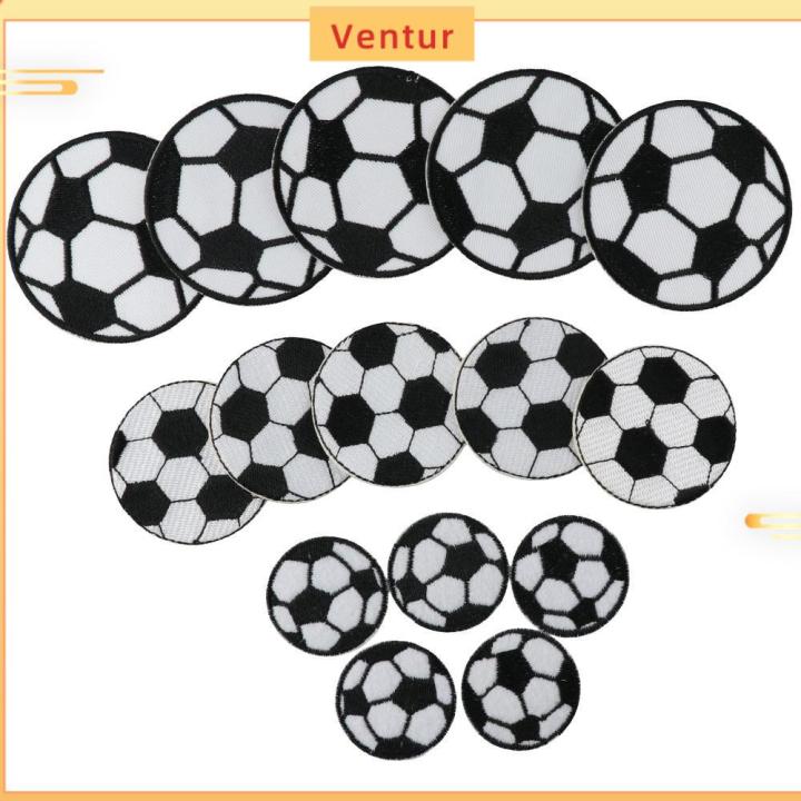 VENTUR 15 PCS Football Iron on Patches Sewing Repair Patches Clothing  Soccer Ball Embroidered Patches Jackets
